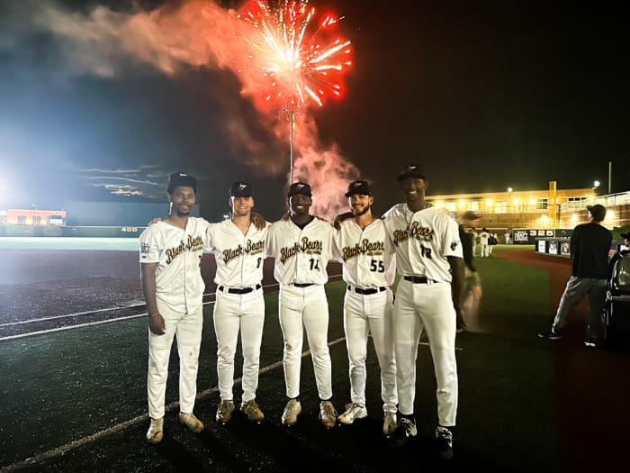 WVU Baseball - WV Black Bears - Tevin Tucker, Dayne Leonard, Kevin Dowdell, Caleb McNeely, Carlson Reed